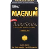 Trojan Magnum BareSkin Lubricated Large Condoms, thumbnail image 1 of 1