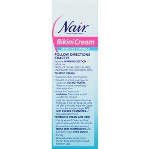 Nair Hair Remover Glides Away Sensitive Formula with Coconut Oil, for Bikini,  Arms & Underarms, 