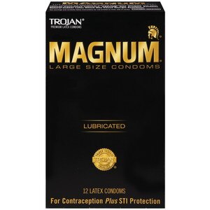 Trojan Magnum Large Lubricated Latex Condoms, 12 Ct , CVS