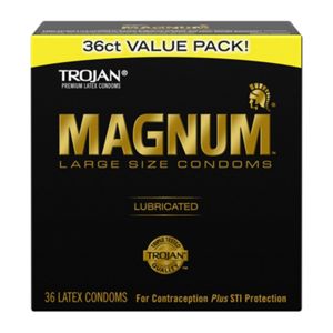 Trojan Magnum Large Lubricated Latex Condoms