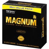 Trojan Magnum Large Lubricated Latex Condoms, thumbnail image 3 of 5