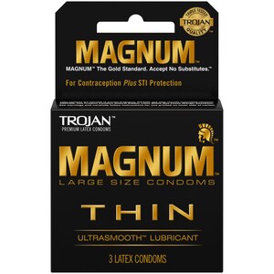Trojan Magnum Thin Lubricated Latex Condoms