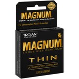 Trojan Magnum Thin Lubricated Latex Condoms, thumbnail image 2 of 4