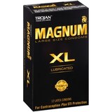 Trojan Magnum XL Lubricated Latex Condoms, 12 CT, thumbnail image 2 of 5