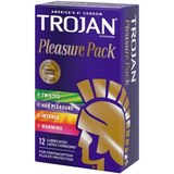 Trojan Pleasure Pack Lubricated Latex Condoms, thumbnail image 3 of 5
