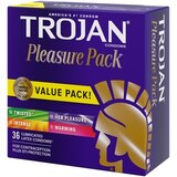 Trojan Pleasure Pack Lubricated Latex Condoms, thumbnail image 3 of 5