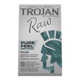 Trojan Raw Non Latex, 10 CT, thumbnail image 1 of 9