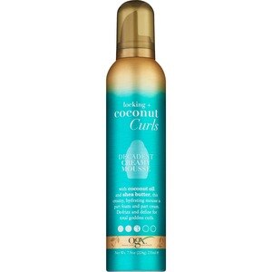 OGX Locking + Coconut Curls Decadent Creamy Mousse, 7.9 OZ