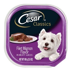 Cesar Canine Cuisine Filet Mignon Flavor Dog Food Trays, 3.5 OZ