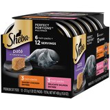 Sheba Perfect Portions Wet Cat Food Pate, Savory Chicken and Delicate Salmon Entrees, Twin Pack, thumbnail image 2 of 8