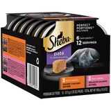 Sheba Perfect Portions Wet Cat Food Pate, Savory Chicken and Delicate Salmon Entrees, Twin Pack, thumbnail image 3 of 8