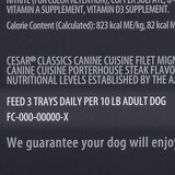 Cesar Canine Cuisine Variety Pack Filet Mignon & Porterhouse Steak Dog Food, 12 CT, thumbnail image 5 of 5