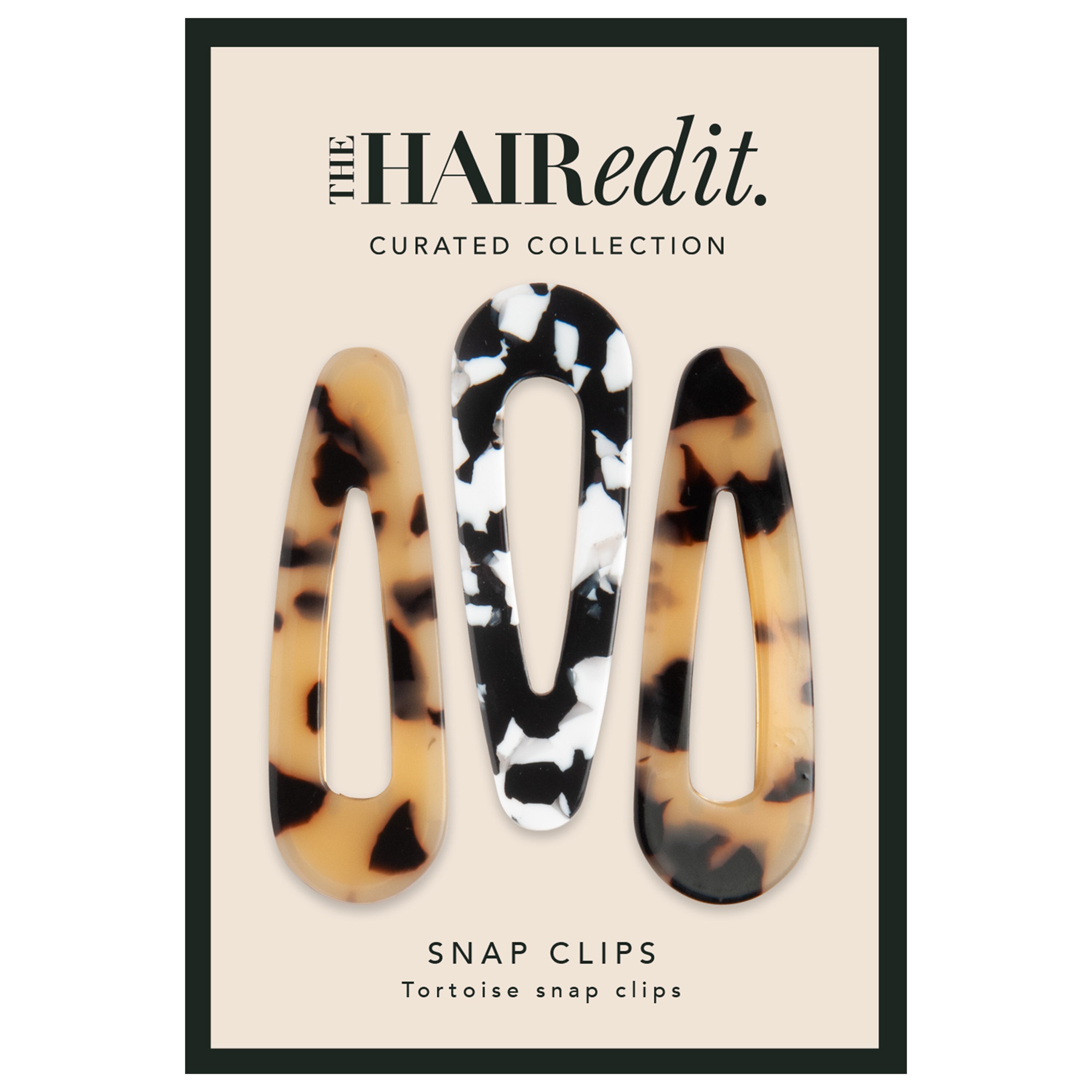 The Hair Edit Snap Triangles Tortoise - 3 Ct , CVS