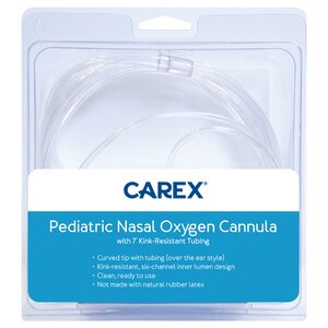 Carex Pediatric Nasal Oxygen Cannula Tube, 7 Ft , CVS