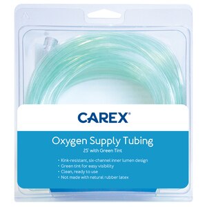 Carex Oxygen Supply Tubing With Green Tint, 25 FT , CVS