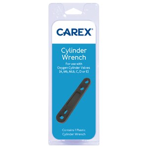 Carex Oxygen Cylinder Wrench, For Oxygen Cylinder Valves(A, M6, ML6, C, D, E)