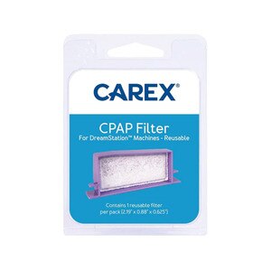 Carex - Filtro CPAP para máquinas Dreamstation, reutilizable, 1 c/u