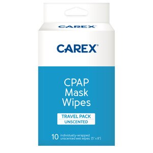 Carex CPAP Mask Wipes, Travel Pack, 10 CT