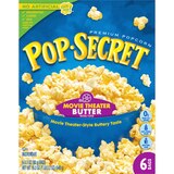 Pop Secret Movie Theater Butter Microwave Popcorn, 6 ct, 3.2 oz, thumbnail image 2 of 7