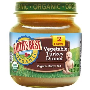 Earth's Best Organic Vegatable Turkey Dinner Baby Food, 6mos +