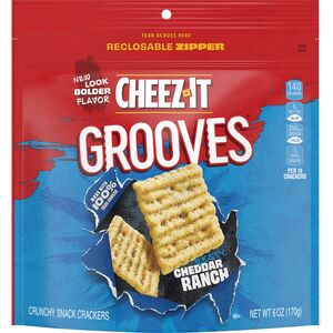 Cheez-It Grooves Cheese Crackers Bag, 6 OZ