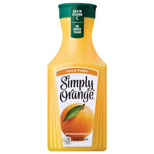 Simply Orange Pulp Free Orange Juice, 52 OZ