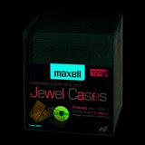 Maxell Standard Clear CD & DVD Jewel Cases, 12 Pack, thumbnail image 2 of 2