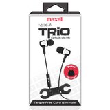 Maxell Mega Trio Earbuds with Mic, thumbnail image 1 of 3