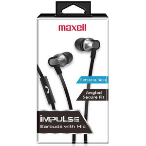 Maxell Impulse Earbuds, Black , CVS