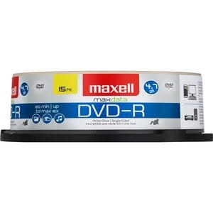 Maxell Max Data - DVD-R, paquete de 15