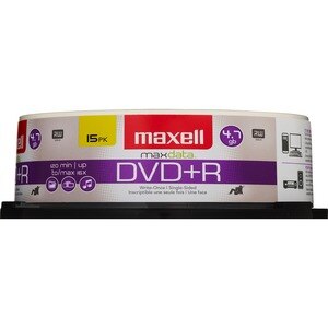 Maxell - Discos Dvd+R 16x 4.7 Gb, 120 minutos