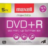 Maxell DVD+R 4.7 GB Discs, thumbnail image 1 of 2
