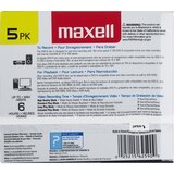 Maxell 4.7 GB DVD-R 120 Minutes, thumbnail image 2 of 2
