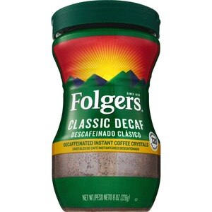 Folgers Instant Coffee Crystals Classic Decaf
