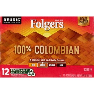 Folgers K-Cup Pods Gourmet Selections Lively Columbian, 12 Ct , CVS