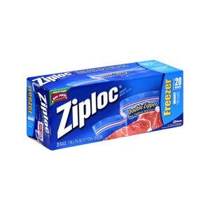 Ziploc Freezer Bags, Heavy Duty, Double Zipper, Quart