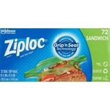 Ziploc Sandwich Bags, 72 ct, thumbnail image 1 of 4