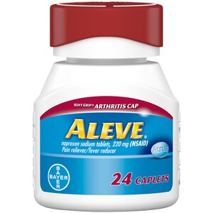  Aleve Easy Open Athritis Cap Caplet, Pain Reliever, 24 CT 