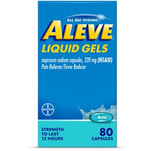 Aleve Liqui-Gels 220 MG Naproxen Sodium Capsules, 80 Ct , CVS