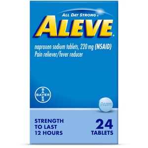 Aleve Pain Relief Naproxen Sodium Tablets, 24 ct | CVS