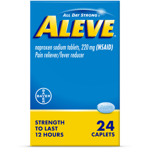 Aleve Pain Relief Naproxen Sodium Caplets, 24 Count