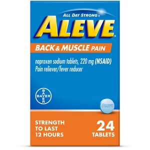 Aleve Back & Muscle Pain Relief Naproxen Sodium Tablets, 24 ct | CVS