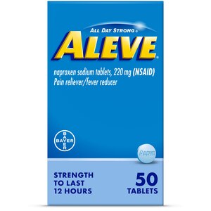 Aleve Pain Relief Naproxen Sodium Tablets, 50 Ct , CVS