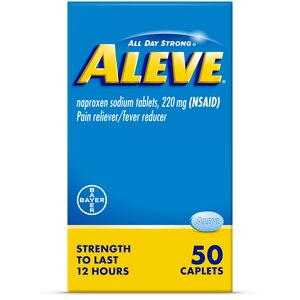 Aleve Pain Relief Naproxen Sodium Caplets, 50 CT