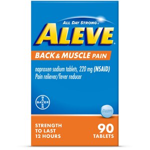 Aleve Back & Muscle Pain Relief Naproxen Sodium Tablets, 90 Ct , CVS