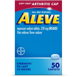 Aleve Soft Grip Arthritis Cap Naproxen Sodium Caplets, 50 CT