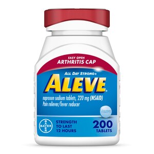 Aleve Easy Open Arthritis Cap Pain Relief Naproxen Sodium 220MG (NSAID) Caplets, 200 Ct , CVS