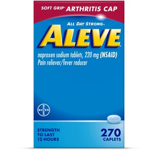 Aleve Soft Grip Arthritis Cap Naproxen Sodium Caplets, 270 Ct , CVS