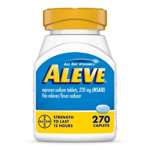 Aleve Pain Relief Naproxen Sodium Caplets, 270 Ct , CVS