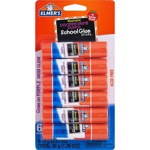 Elmer's Washable Disappearing Purple School Glue Stick